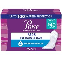 Poise Incontinence & Postpartum Pads, Moderate Absorbency, Regular (252 ct.)