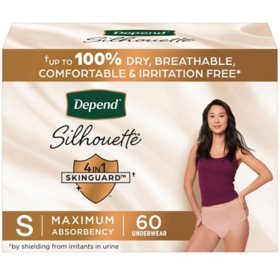 Depend Silhouette Incontinence Underwear for Women, Maximum Absorbency - Choose Your Size