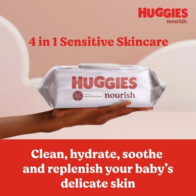 Huggies® Nourish™ Baby Wipes, 112 ct - Harris Teeter