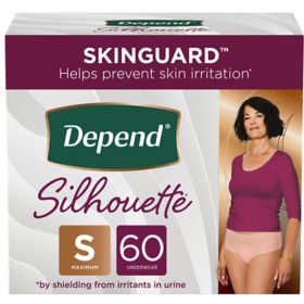 Depend Night Defense Adult Incontinence Underwear for Women, Disposable,  Overnight, Large, Blush, 56 Count (4 Packs of 14) (Packaging May Vary) 1  Count (Pack of 56)