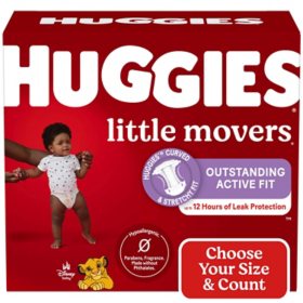 Huggies Little Movers Perfect Fitting Diapers (Sizes: 3-7)