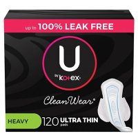 U by Kotex Ultra Thin Pads with Wings, Heavy (120 ct.)