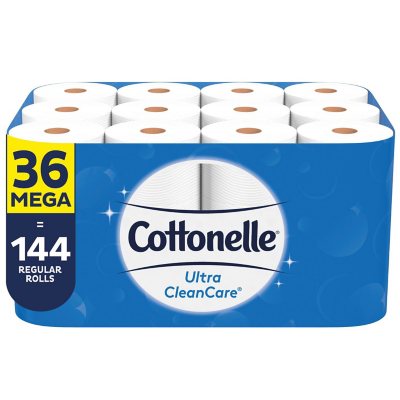 Cottonelle Ultra CleanCare Toilet Paper, Strong Bath Tissue, Septic ...