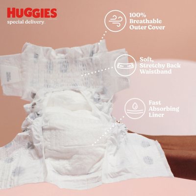 Huggies Special Delivery Hypoallergenic Baby Diapers, Size 6 - 42 ct