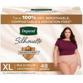 Depend Silhouette Incontinence Underwear for Women, Maximum Absorbency - Choose Your Size