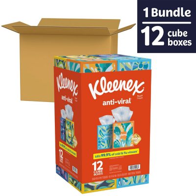 Kleenex Anti-Viral Cube Facial Tissue (68-Count) KCC21286 - The Home Depot