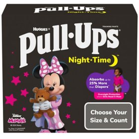 Pull-Ups Night-Time Potty Training Pants for Girls, Sizes 2T-4T