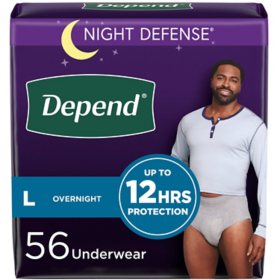 Depend Night Defense Adult Incontinence Underwear for Men (Choose Your Size)