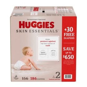 Huggies, Skin Essentials Baby Diapers (Sizes 1-6)