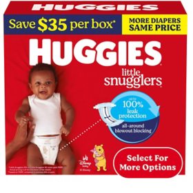 Huggies Little Snugglers Baby Diapers, Sizes Newborn-2