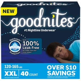 Goodnites Nighttime Bedwetting Underwear for Boys, Sizes Small - Extra Extra Large