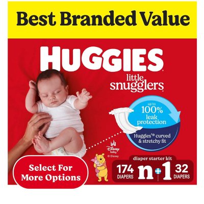 Huggies Little Snugglers Baby Diapers, Sizes Newborn-2 - Sam's Club