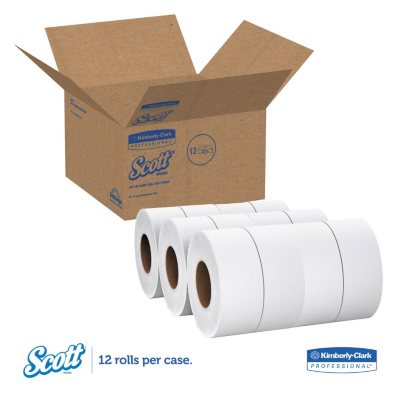 Bathroom Tissue 2-Ply 1000ft 12/Carton 67805 Scott 100% Recycled Fiber JRT Jr 