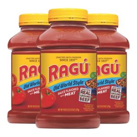 Ragu Old World Style Meat Pasta Sauce, 45 oz., 3 pk.