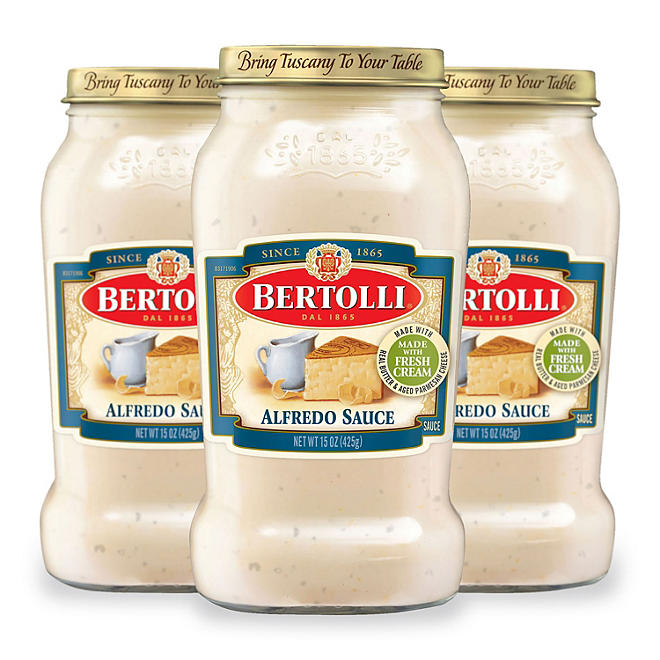Bertolli Alfredo Sauce with Aged Parmesan Cheese 15 oz., 3 pk.