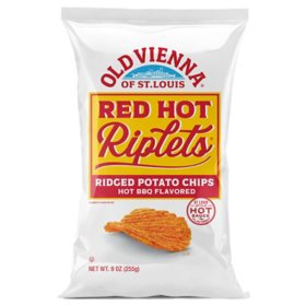 Old Vienna Red Hot Riplets Potato Chips, 9 oz.
