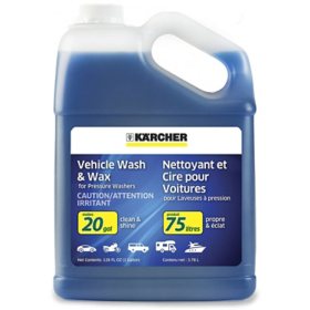 Karcher Pressure Washer Car Wash & Wax Cleaning Soap Concentrate – 1 Gallon 