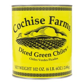 Cochise Farms Diced Green Chiles - 102oz