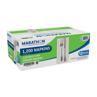 dinner napkins marathon fold napkin 1200 total sam club samsclub