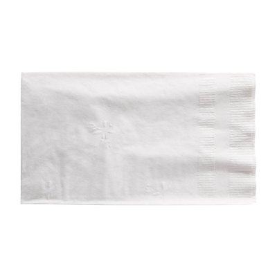 7.5 in x 4.25 in Earthwise Coin Embossed White Dinner Napkins 1000 ct.