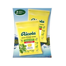 Ricola Sugar-Free Lemon Mint Herb Throat Drops 2 pk., 105 ct./pk.