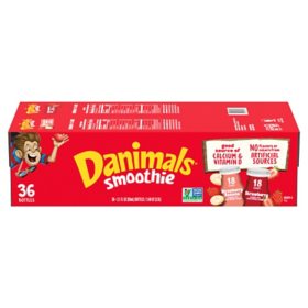 Dannon Danimals Smoothies Strawberry Variety Pack, 3.1 fl. oz., 36 ct.