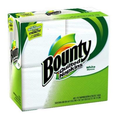 Bounty Paper Napkins 400 ct Pack of 2 White 