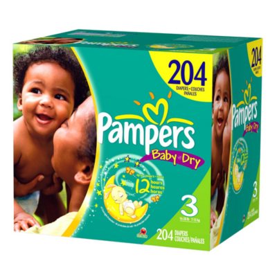 204 pampers best sale size 1