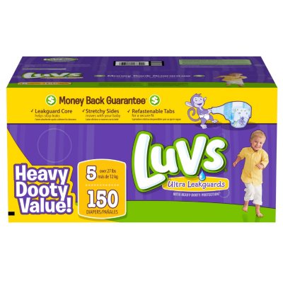 Luvs leakguards best sale diapers size