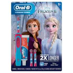 Oral B Kid S Disney Frozen 2 Electric Toothbrush And Crest Sparkle