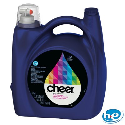 Cheer 2x HE Liquid Laundry Detergent - 170 oz. - 110 loads