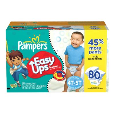 Pampers Easy Ups, Boys, Size 6 (37+ lbs.), 80 ct. - Sam's Club