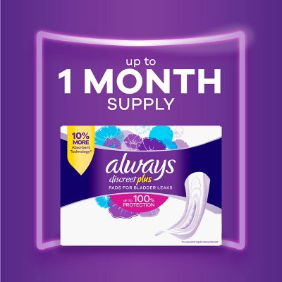 Always Discreet Incontinence Pads Long