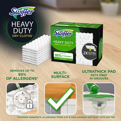Sweeper XL Dry Sweeping Pad Refills for Floor mop Unscented 16 Count (Pack  of 6)