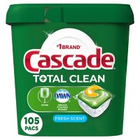 Cascade Total Clean ActionPacs, Dishwasher Detergent Pods, Fresh Scent (105 ct.)