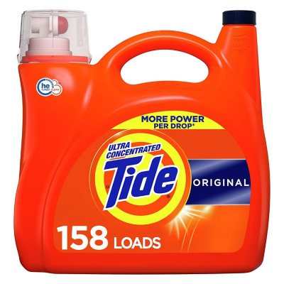 Tide Ultra Concentrated Liquid Laundry Detergent, Original (158 loads, 208  fl. oz.) - Sam's Club