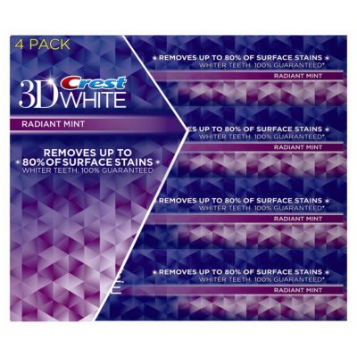 Crest 3D White Toothpaste - Radiant Mint - 4 pk. - Sam's Club