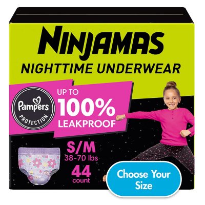 Ninjamas Nighttime Bedwetting Underwear for Boys (Size: Small - Extra  Large) - Sam's Club