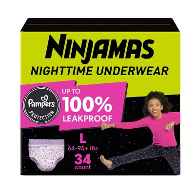 Ninjamas Nighttime Underwear All-Night Leak Protection S/M 38-65 lbs - 14  ct pkg