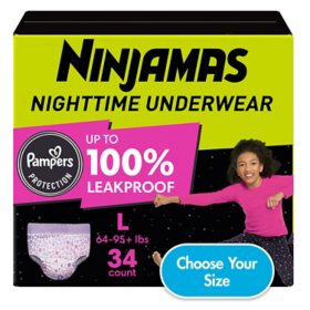 Parent's Choice Unisex Nighttime Bedwetting Underwear, Large-Extra Large,  38 Count