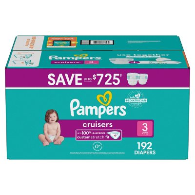 Pampers Cruisers Stay-Put Fit Diapers (Choose Your Size) - Sam's Club
