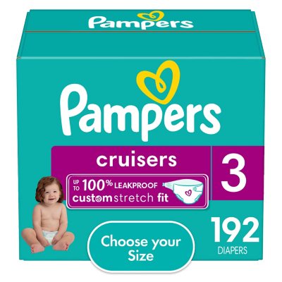 Pampers Cruisers Diapers, Size 4 - 168 ct. (22 - 37 lb.)