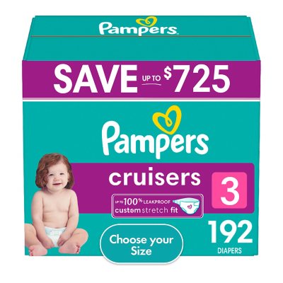 Pampers Swaddlers Diapers, Sizes Newborn-8 - Sam's Club