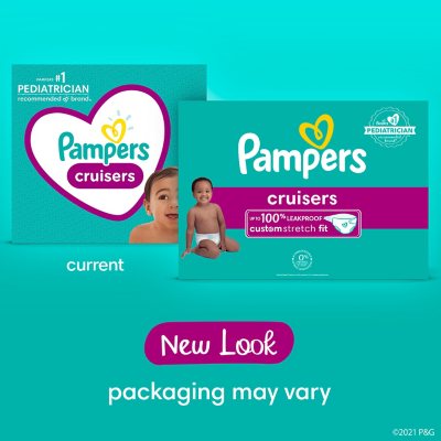 Pampers Cruisers Stay-Put Fit Diapers (Sizes:3-7) - Sam's Club