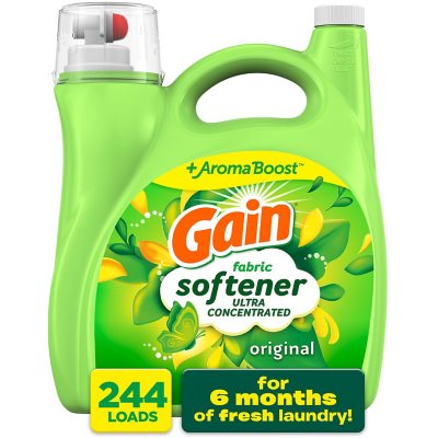 Gain Liquid Fabric Conditioner, Original Fabric Softener (244 loads, 165  fl. oz.) - Sam's Club