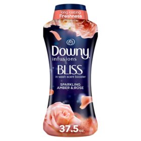 Downy Infusions Bliss In-Wash Scent Booster Beads, Sparkling Amber & Rose (37.5 oz.)