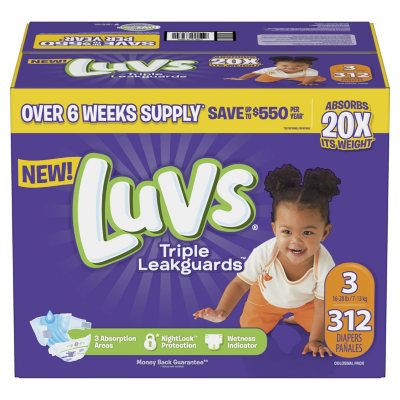 sams luvs diapers