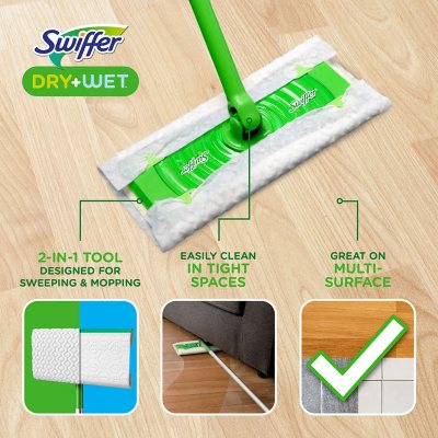 Shop Swiffer Sweeper Dry & Wet Starter Kit (1 Starter Kit + 6 Refills) at