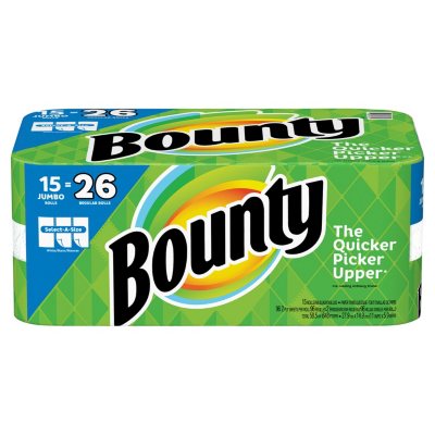 Bounty Select-A-Size Regular Paper Towel Roll in White (6-Pack)