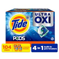 Tide PODS Ultra Oxi Liquid Detergent Pacs (104 loads)